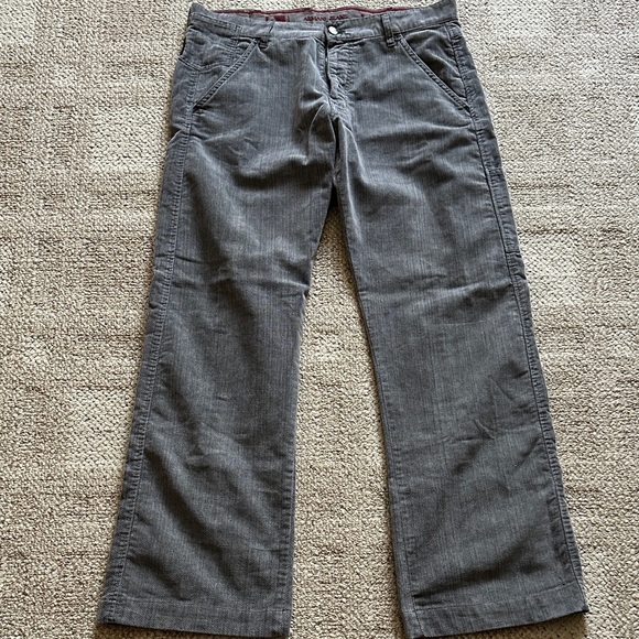 Armani Jeans Men's Charcoal Corduroy Pants